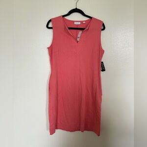 New York & Company Coral Dress 100% Cotton NEW WITH TAGS